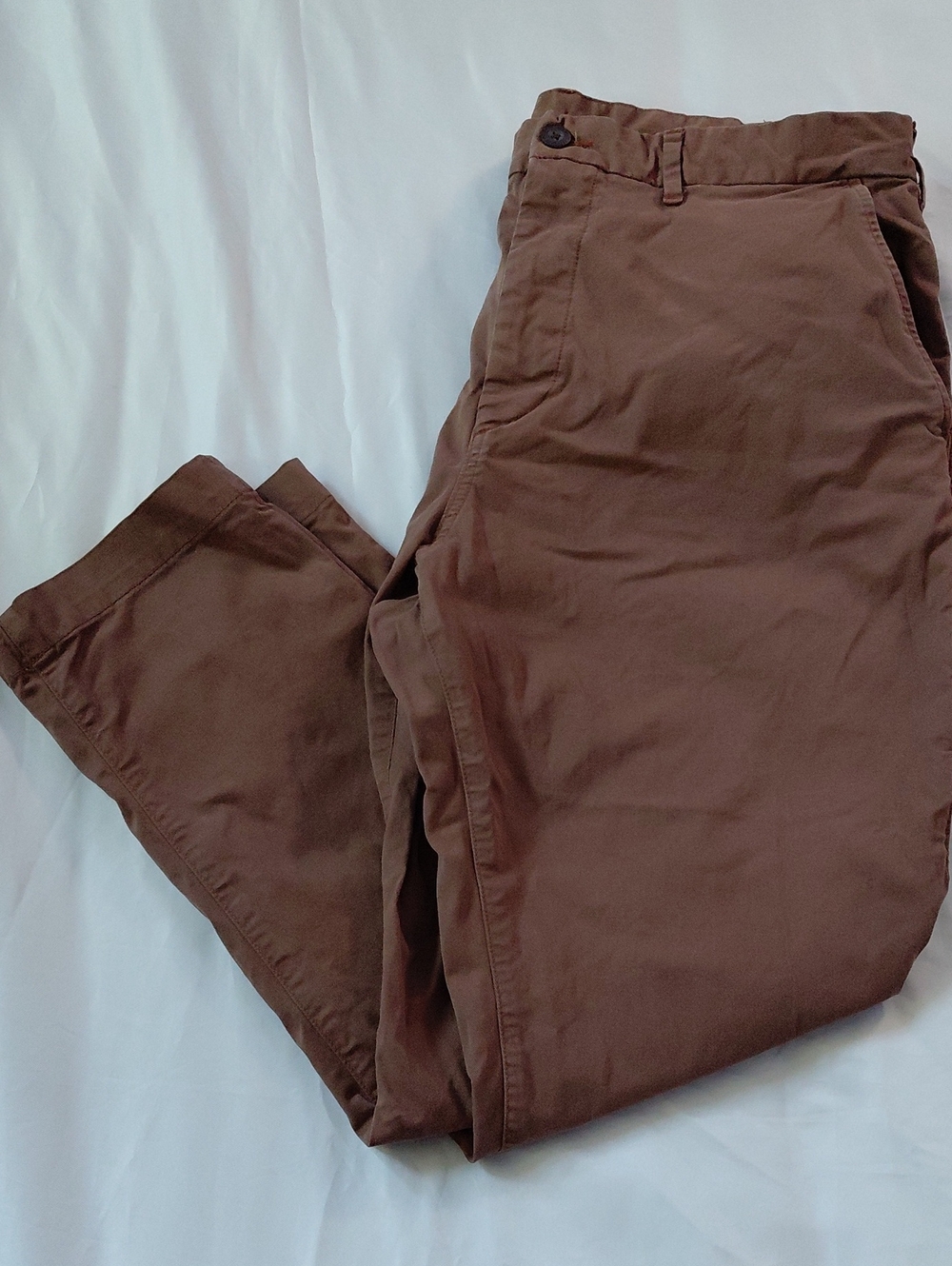 American Eagle Men's Flex Athletic Fit 5Chino Brown Pants 36 X 30